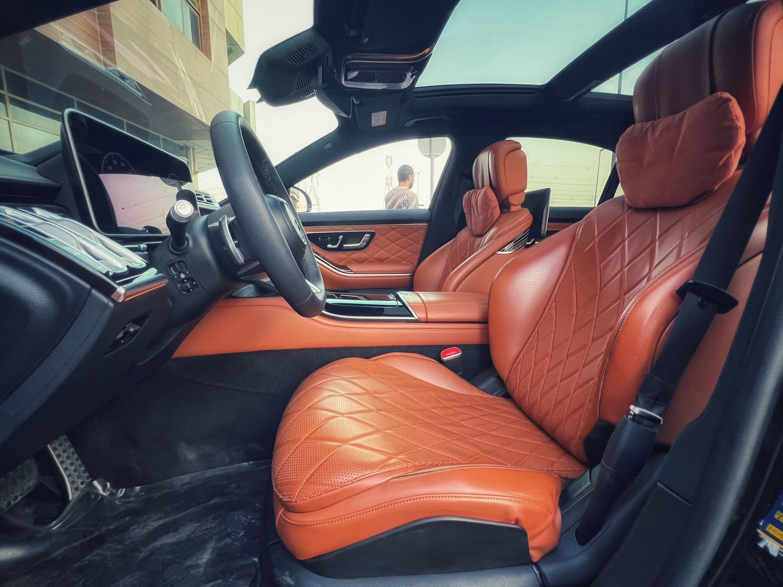 zwart Mercedes Benz S500 4Matic 2023
